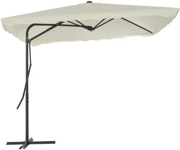 vidaXL Sonnenschirm mit Stahlmast 250x250cm Sand