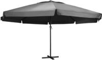 vidaXL Sonnenschirm mit Aluminium-Mast 600 cm Anthrazit