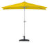 MCW Lorca Halbschirm Balkonschirm UV 50+ Polyester/Alu 3kg 300cm gelb (mit Ständer) (89171)