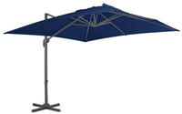 vidaXL Ampelschirm mit Aluminium-Mast 3x3 cm Azurblau