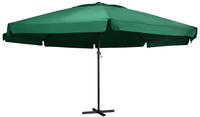 vidaXL Sonnenschirm mit Aluminium-Mast 600 cm Gr&uuml;n