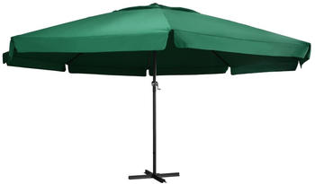 vidaXL Sonnenschirm mit Aluminium-Mast 600cm Gr&uuml;n