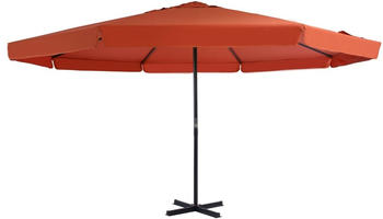 vidaXL Sonnenschirm Aluminium-Mast 500cm Terrakotta-Rot