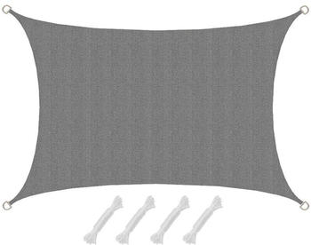 Amanka Rechteck HDPE 3 x 2 m grau