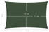 vidaXL Sonnensegel 160g/m² 6x8m HDPE dunkelgrün (311470)