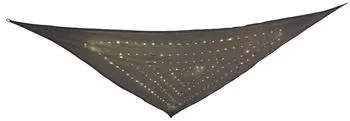 LeuchtenDirekt Solar-Sonnensegel 360cm warmwei&szlig; grau