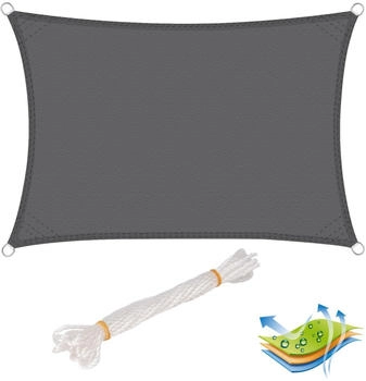 Woltu Sonnenschutz PES grau 2x4m (GZS1189gr02)