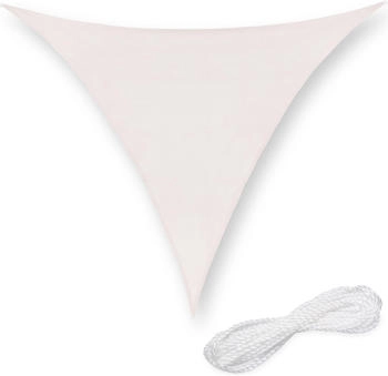 Relaxdays Dreieckiges Sonnensegel HDPE 2x2x2m weiß (10048680_1455)