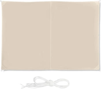 Relaxdays Rechteckiges Sonnensegel beige 3x4 m (10026351_980)