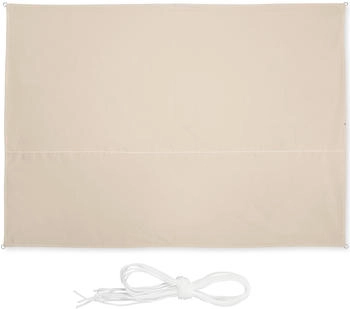 Relaxdays Rechteckiges Sonnensegel beige 2,5x3,5 m (10035827_1342)