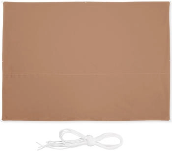 Relaxdays Rechteckiges Sonnensegel kaffeebraun 2,5x3,5 m (10035833_1342)