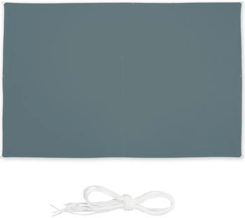 Relaxdays Rechteckiges Sonnensegel grau 2x3 m (10035836_977)