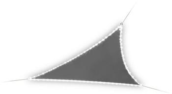 Perel Triangular shade sail 3.6 m polyester with LED UV-resistant Anthracite
