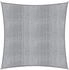 grey: Lumaland Square rope shade sail 3 x 3 m HDPE UV-resistant