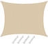 Amanka UV Sonnensegel Wasserdurchlässig 1,5x2 Viereckig beige