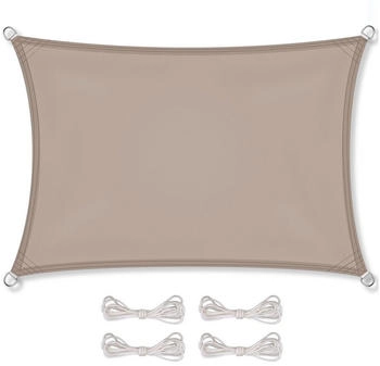 CelinaSun Sonnensegel PES UPF Rechteck 2x4 taupe