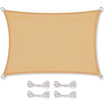 CelinaSun Sonnensegel PES UPF Rechteck 2x4 sandbeige