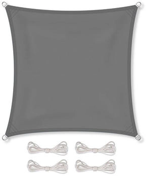 CelinaSun Sonnensegel PES UPF Quadrat 3x3 anthrazit