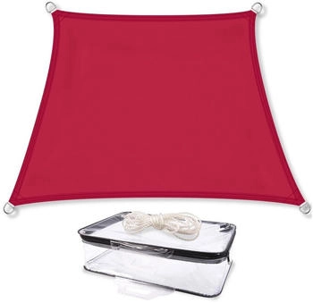 CelinaSun Sonnensegel PES Trapez 3x4x2x2 rot