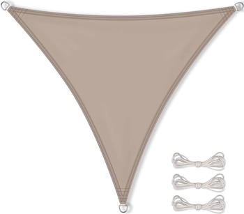 CelinaSun Sonnensegel PES Dreieck 3,6x3,6x3,6 taupe