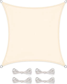 CelinaSun Sonnensegel BASIC PES Quadrat 2x2 cremeweiß