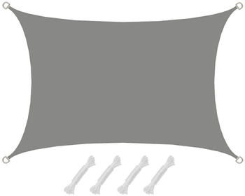 Amanka UPF50+ UV Sonnensegel 2x3 Polyester Rechteck Grau