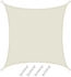 Amanka UPF50+ Sonnensegel 2x2 Polyester Quadratisch Beige