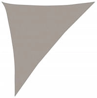 vidaXL Sonnensegel 160 g/m&sup2; Dreieckig Hellgrau 3x4x5 m HDPE