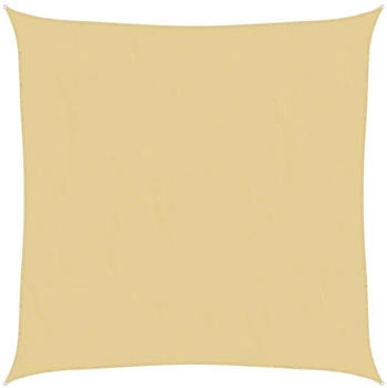 vidaXL Sonnensegel 2,5x2,5 m 100% Polyester Oxford Sandfarbe
