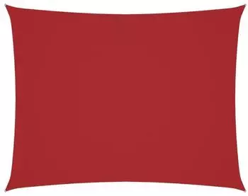 vidaXL Sonnensegel Oxford-Gewebe Rechteckig 4x6 m Rot