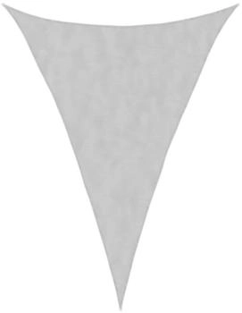 vidaXL Sonnensegel 5x7x7 m 100% Polyester Oxford Hellgrau