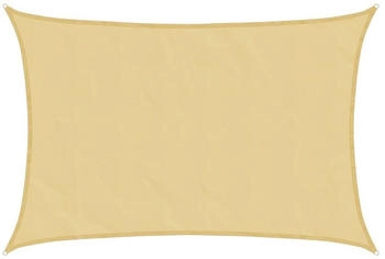 vidaXL Sonnensegel Sandfarbe 5x3,5 m 100% Polyester Oxford