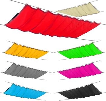 SILUK einziehbares Sonnensegel 150x200cm Rot