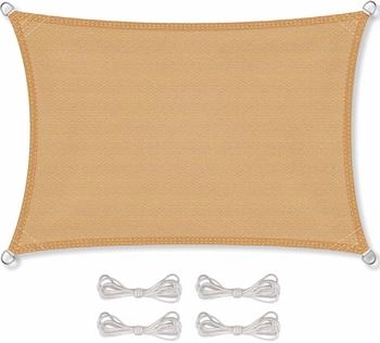 CelinaSun Sonnensegel BASIC HDPE Rechteck 2x3 sandbeige