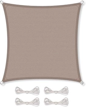 CelinaSun Sonnensegel HDPE Quadrat 2x2 taupe