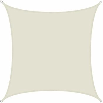 Amanka UPF50+ Sonnensegel 4x4 Polyester Quadratisch Beige