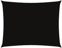 vidaXL Sonnensegel Oxford-Gewebe Rechteckig 6x8 m Schwarz