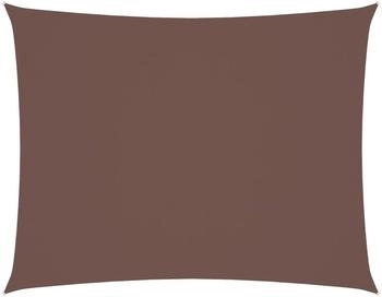 vidaXL Sonnensegel Oxford-Gewebe Rechteckig 6x8 m Braun