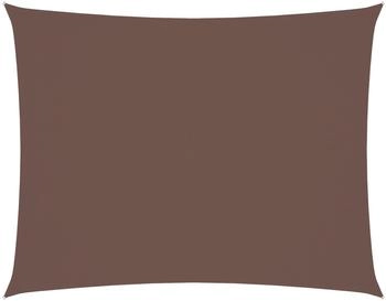 vidaXL Sonnensegel Oxford-Gewebe Rechteckig 6x7 m Braun