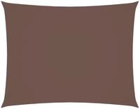 vidaXL Sonnensegel Oxford-Gewebe Rechteckig 5x7 m Braun