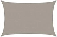 vidaXL Sonnensegel 160 g/m&sup2; Rechteckig Hellgrau 2,5x3,5 m HDPE