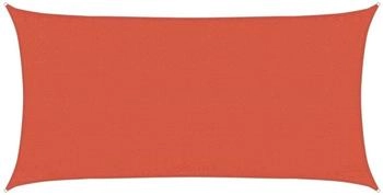 vidaXL Sonnensegel 160 g/m² 3x6 m HDPE Terrakottarot