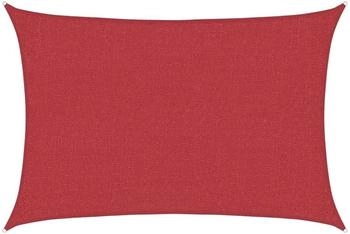 vidaXL Sonnensegel 160 g/m&sup2; 3x5 m HDPE Rot