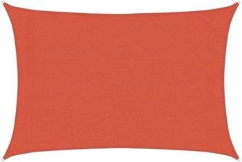 vidaXL Sonnensegel 160 g/m² 3x5 m HDPE Terrakottarot
