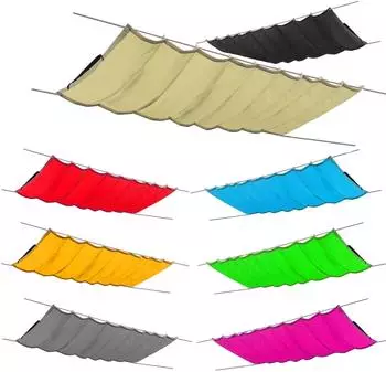 SILUK einziehbares Sonnensegel 300x600cm Beige