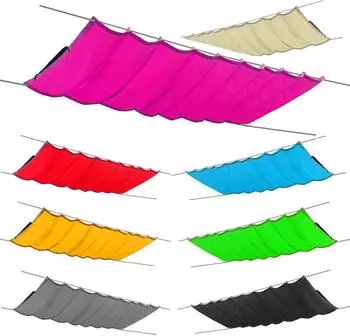 SILUK einziehbares Sonnensegel 150x300cm Pink