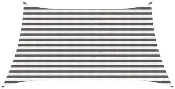 vidaXL Sunshade 160 g/m&sup2; Sail 3/4x2 m HDPE light grey/white