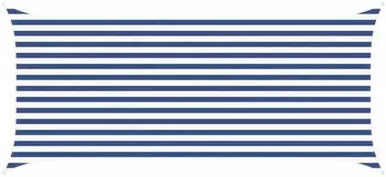 vidaXL Sonnensegel Blau und Wei&szlig; 4,5 x 2 m 100 % Polyester Oxford