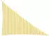 vidaXL 160 g/m² HDPE awning 3x4x5 m white/yellow (42032849)