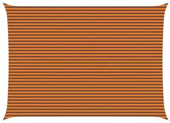 vidaXL Sonnensegel Orange und Braun 7 x 5 m 100 % Polyester Oxford